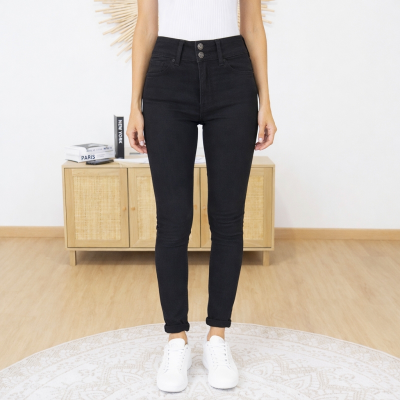 jean noir femme casual
