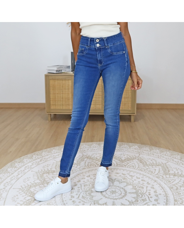 jean femme push up bleu tiffosi