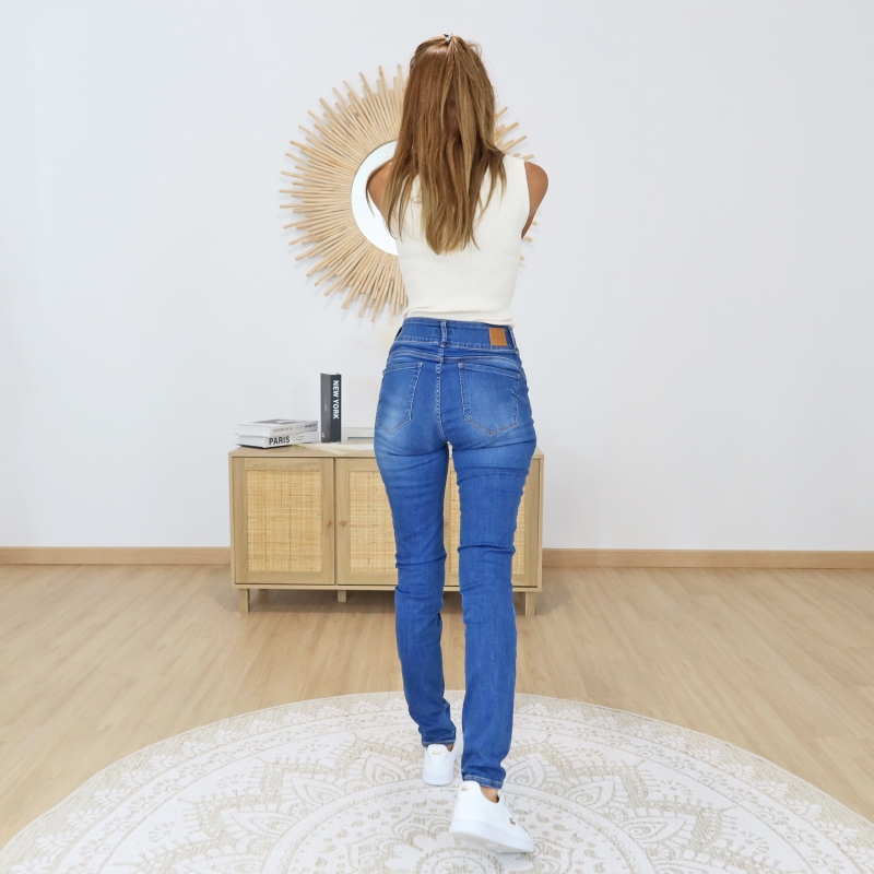 jean femme stretch bleu