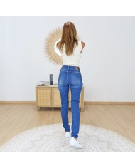 jean femme stretch bleu