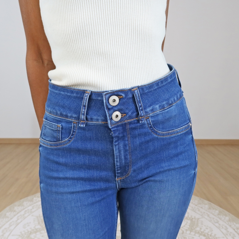 jean double bouton femme tiffosi