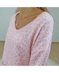 pull leopard femme coupe fluide
