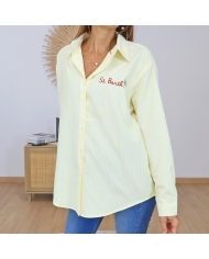 chemise saint barth broderie rouge dos