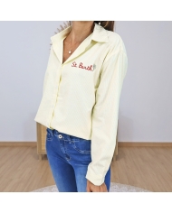 chemise saint barth femme jaune rayée