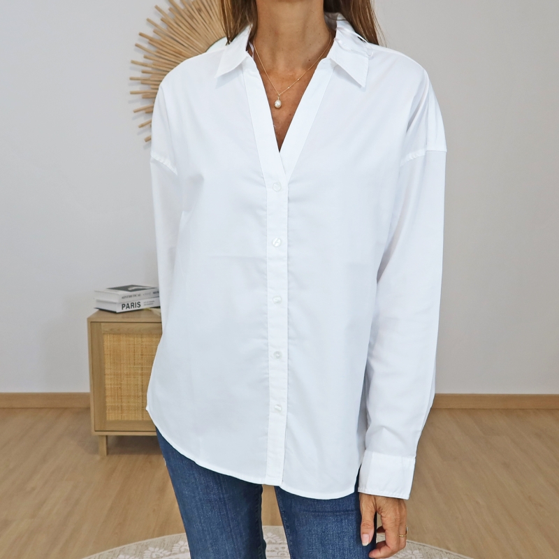 chemise blanche femme coupe oversize