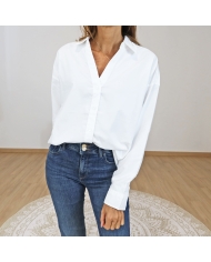 chemise blanche oversize femme