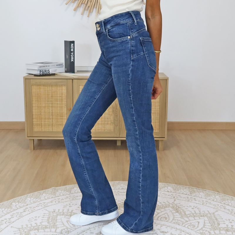 jean femme coupe évasée Zoé Tiffosi