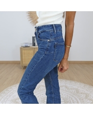 jean femme bleu denim tendance