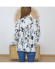 chemisier femme manches longues imprimé