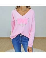 pull femme rose tendance mode