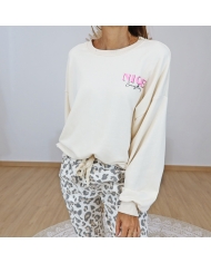 sweat femme imprime nice rose