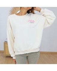 sweat femme imprime graphique dos