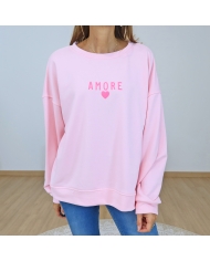 sweat femme casual chic rose