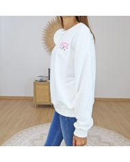 sweat femme imprime graphique dos