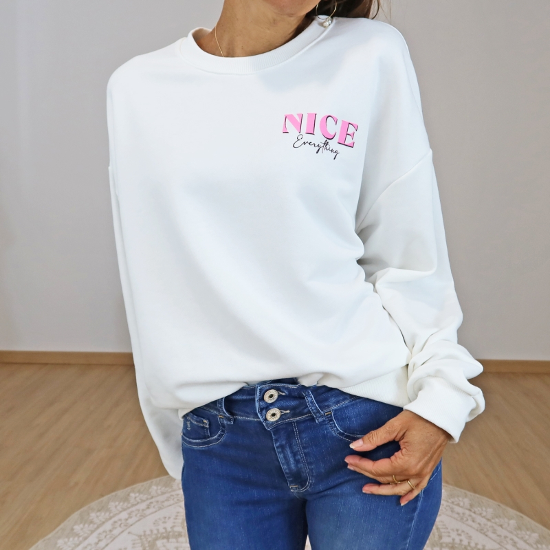 Sweat femme Léna écru Nice