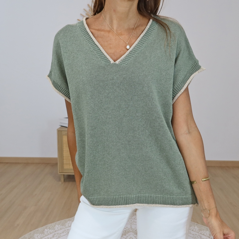 top femme casual chic kaki