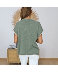 top femme maille fabrication italienne