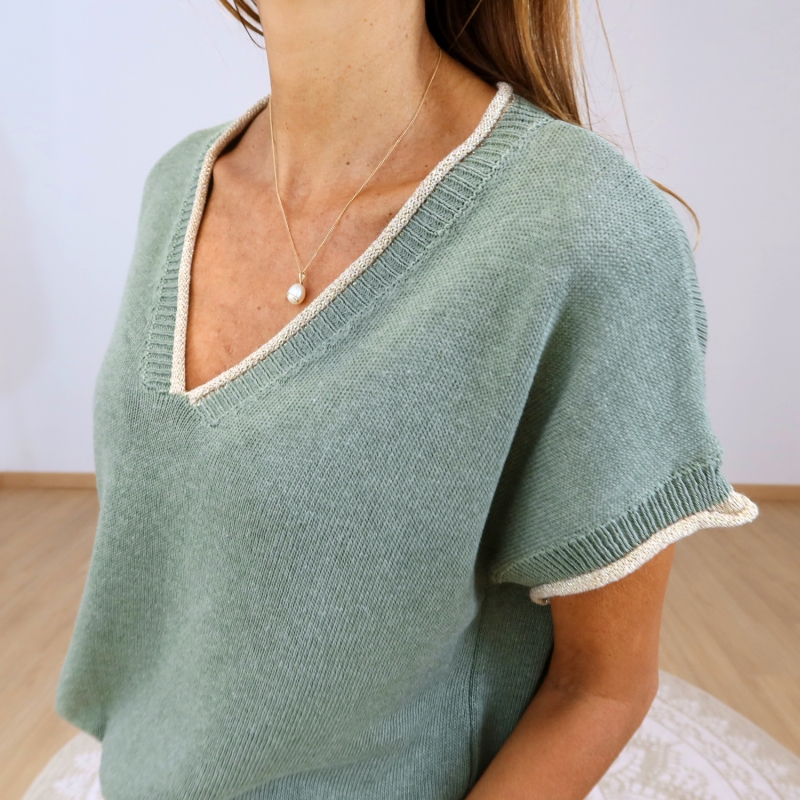 Top femme Livia kaki