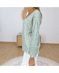 pull femme maille fine kaki