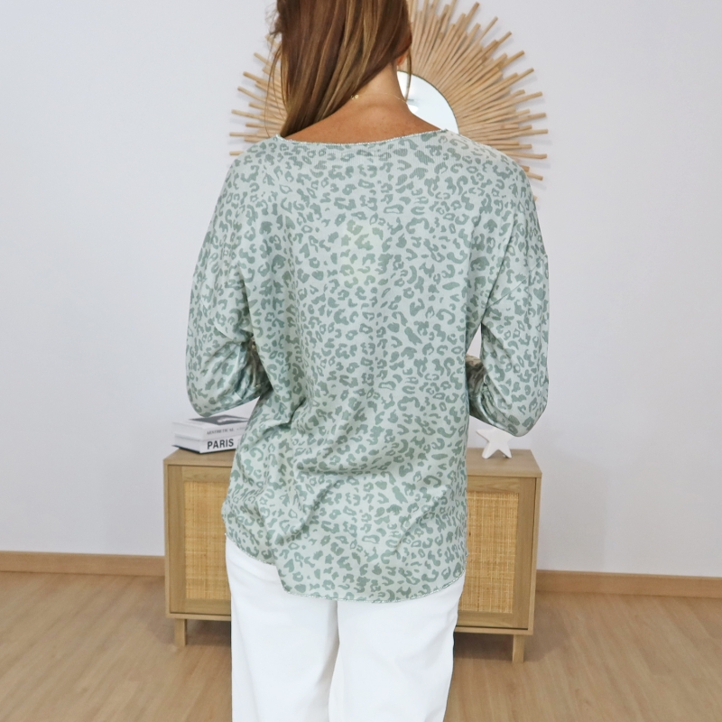 pull femme tendance leopard