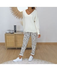 pull femme boutons poignets