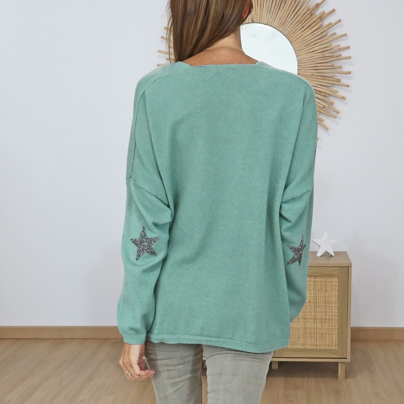 gilet femme maille douce vert amande