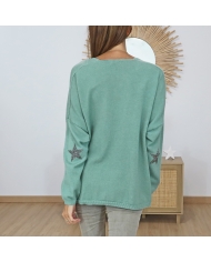 gilet femme maille douce vert amande