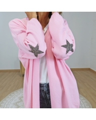 gilet femme etoiles coude paillete