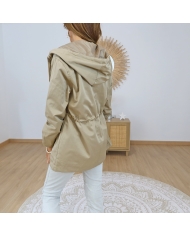 blouson tiffosi caramel taille ajustable lien serrage