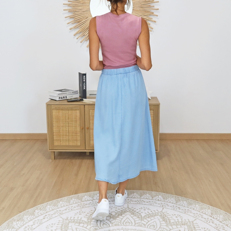 jupe sonny tiffosi longueur midi portée