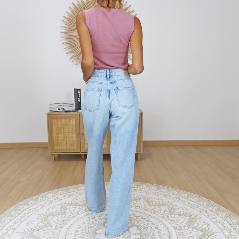 jean bonnye 56 tiffosi détail taille haute bouton