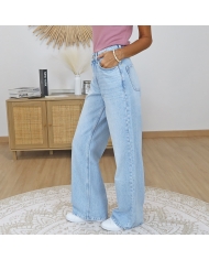 jean bonnye 56 femme coupe large taille haute