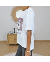 t-shirt spoink tiffosi détail imprimé floral