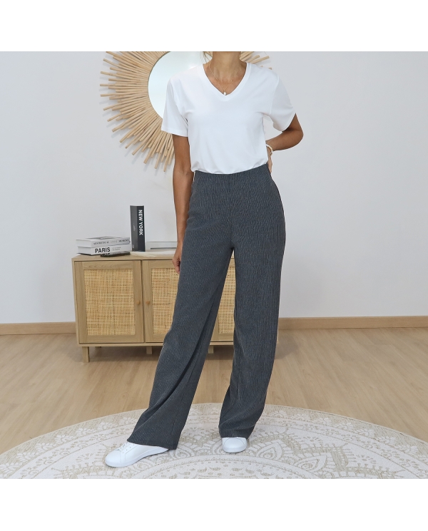 pantalon austin femme détail matière gaufrée