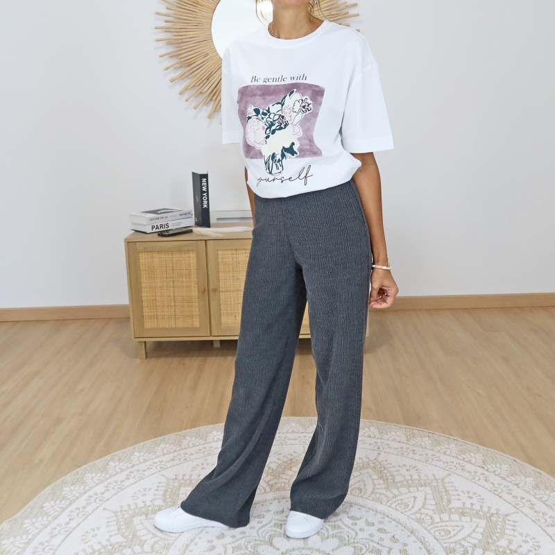 pantalon austin femme bas de jambe fluide