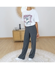 pantalon austin femme bas de jambe fluide