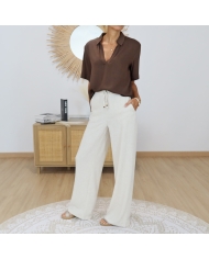 blouse amora femme tenue avec pantalon ruthy