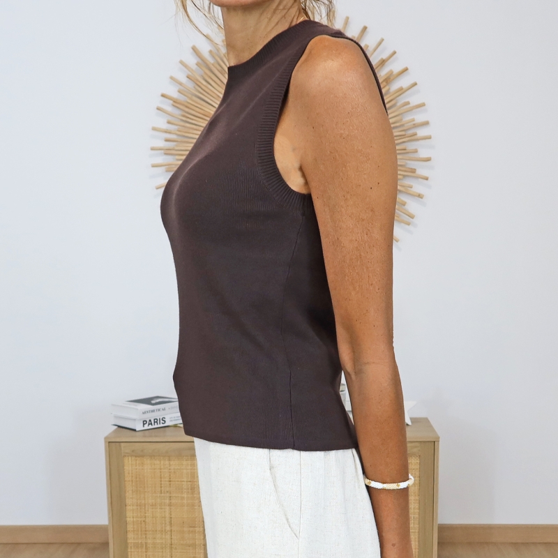 top nancy tiffosi détail maille fine