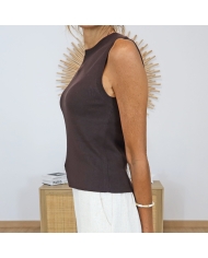 top nancy tiffosi détail maille fine