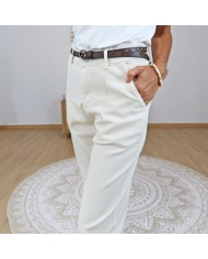 pantalon femme coupe à pinces élégant