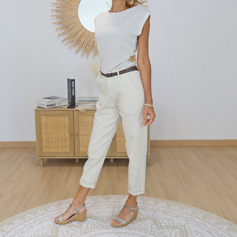 top taky femme beige tendance