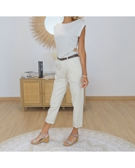 top taky femme beige tendance