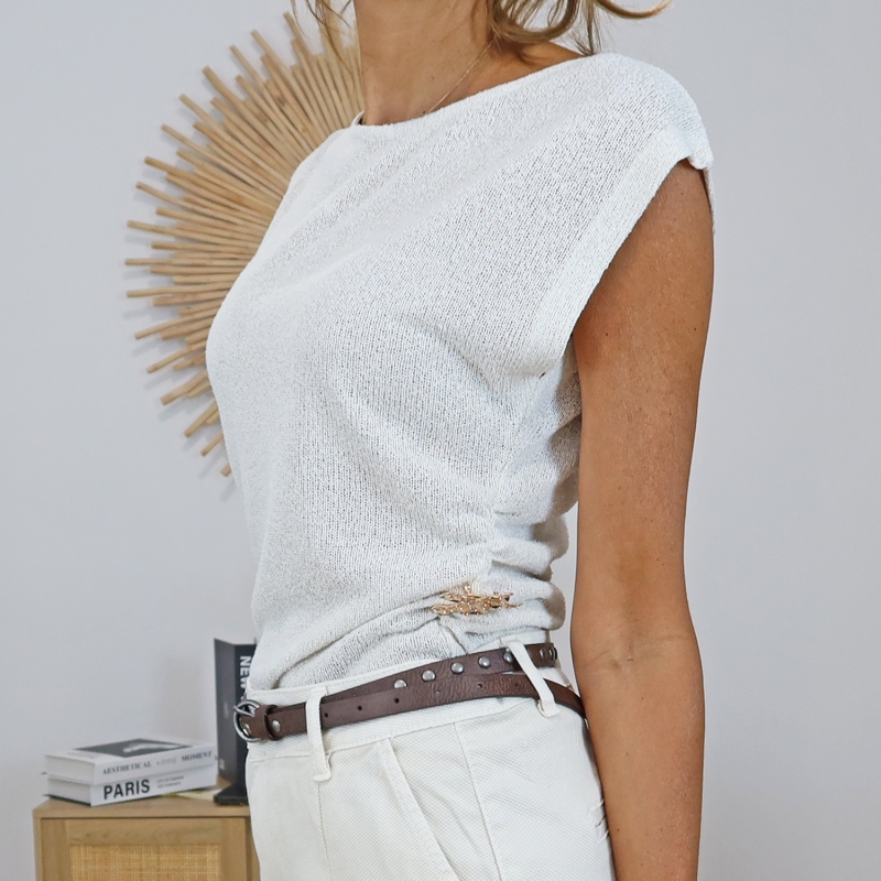 top taky femme coupe ajustée élégante