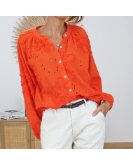 Chemisier Blossy orange