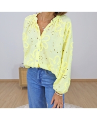 Chemisier Blossy jaune