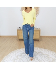 jean sparky femme bleu délavé strass