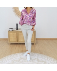 chemisier aurea look avec pantalon clair