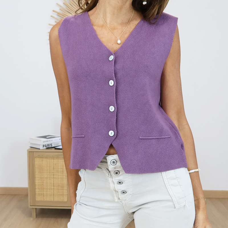 gilet manon femme maille douce