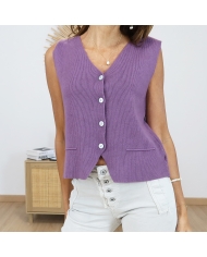 gilet manon femme maille douce