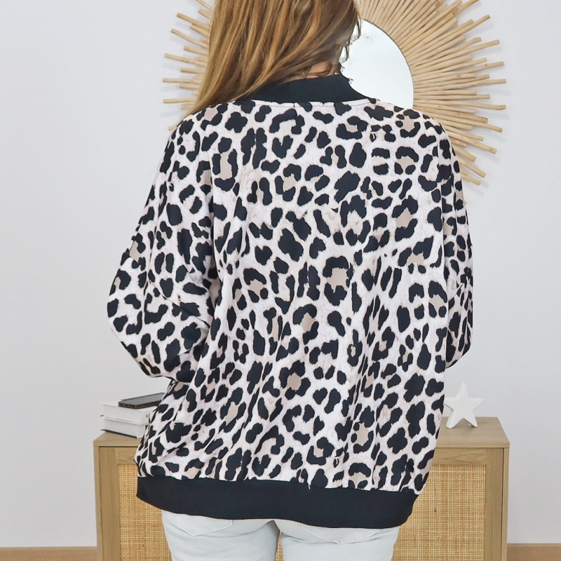 veste leopard femme look casual chic